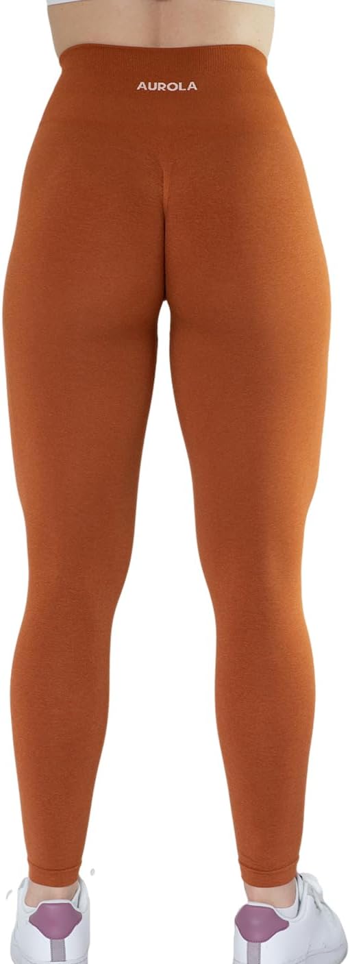 AUROLA Workout Leggings for Women Seamless Scrunch Tights Tummy Control Gym Fitness Girl Sport Active Yoga Pants