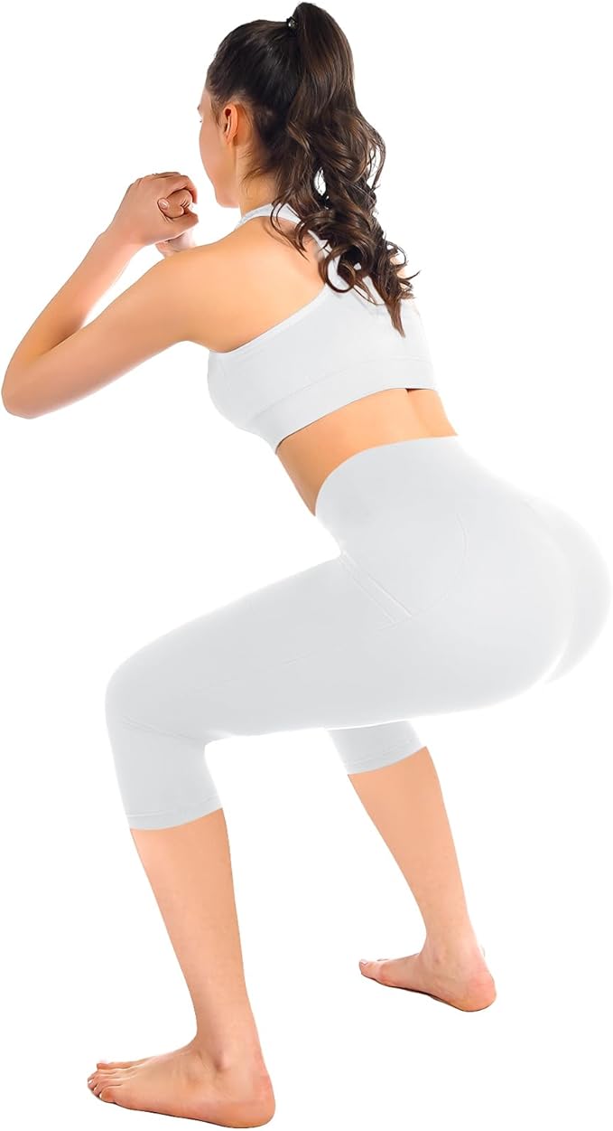 Leafigure High Waisted Leggings for Women- Soft No See-Through Yoga Pants for Gym Workout Running