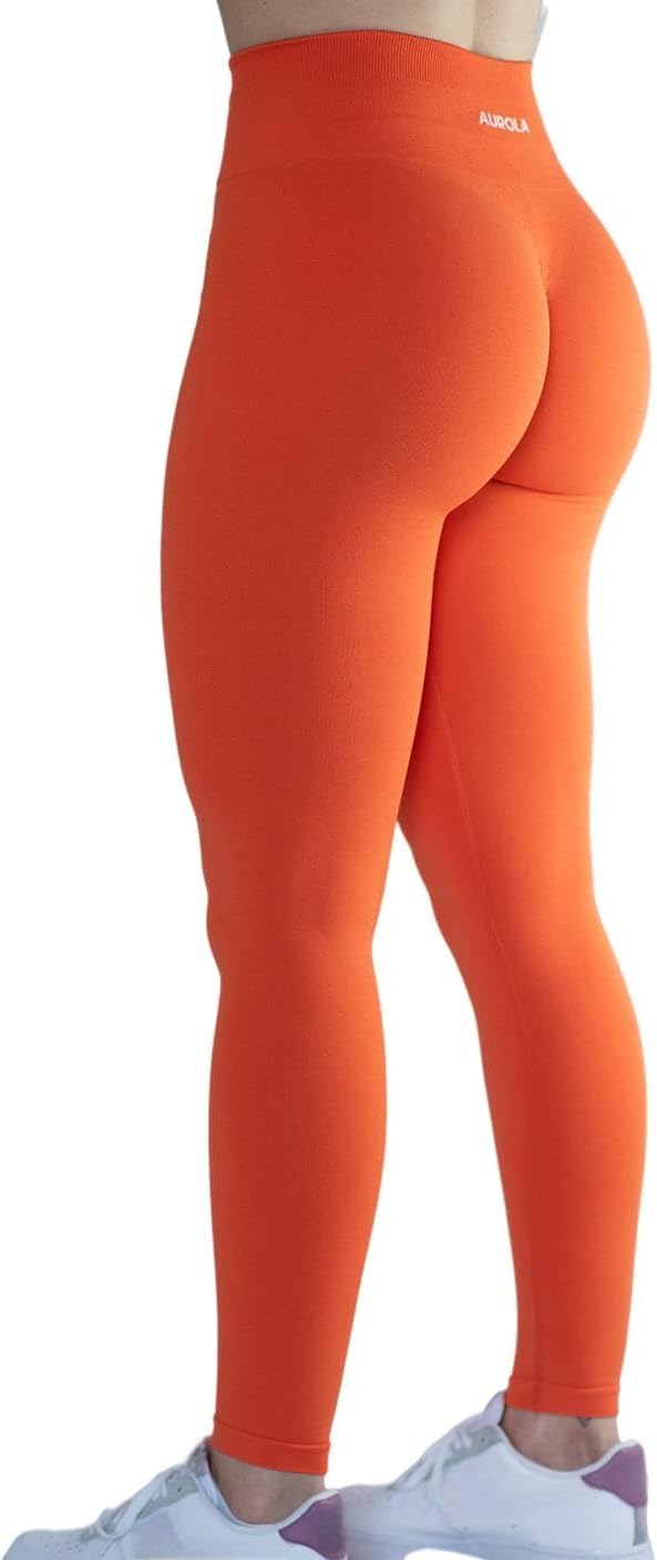 AUROLA Workout Leggings for Women Seamless Scrunch Tights Tummy Control Gym Fitness Girl Sport Active Yoga Pants