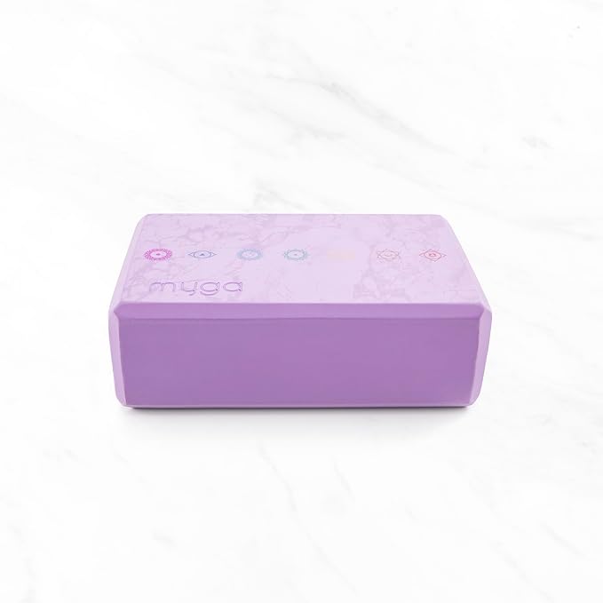 MYGA Yoga Block,Lightweight EVA Foam Yoga Brick,High Density Non-Slip Block for Yoga Poses, Pilates, Balance and Flexibility
