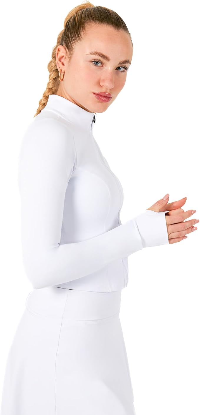 YITTY Active Women's Ultraluxe Full Zip Jacket, Athleisure, 4-Way-Stretch, Thumbholes