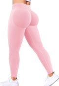 Ieumaz Scrunch Butt Lifting Leggings for Women Gym Seamless Workout Leggings Mid Low Waist Tummy Control Yoga Pants