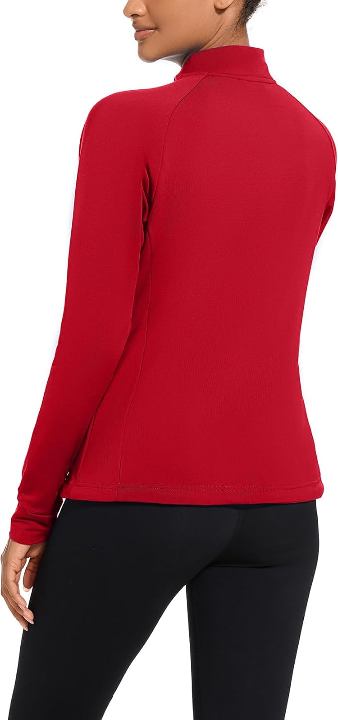 bpbtti Women's Polar Fleece Zip Up Workout Jackets with Pockets Slim Fit Cottony Soft Jacket for Running Athletic Yoga