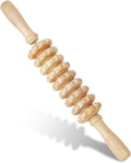 Liitrton Manual Wooden Fascia Massage Roller Trigger Points for Release Cellulite Sore Muscle Blasting (Wood)