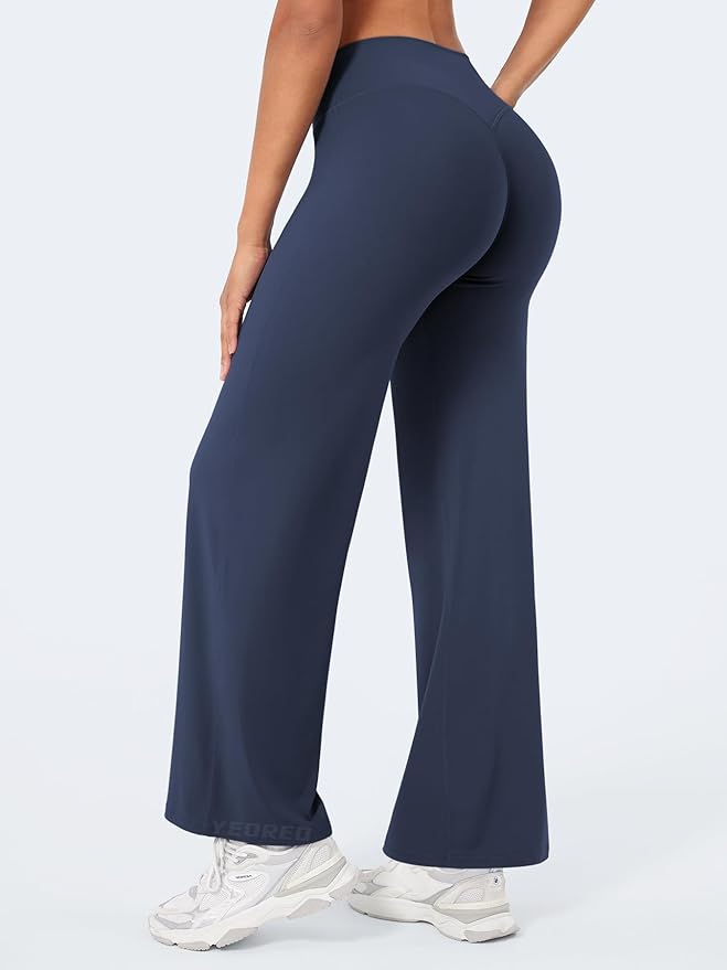 YEOREO Workout Leggings Womens No Front Seam Straight Leggings 29"/ 31.5"/ 33"/ 35" High Waist Buttery Eddiy Gym Yoga Pants