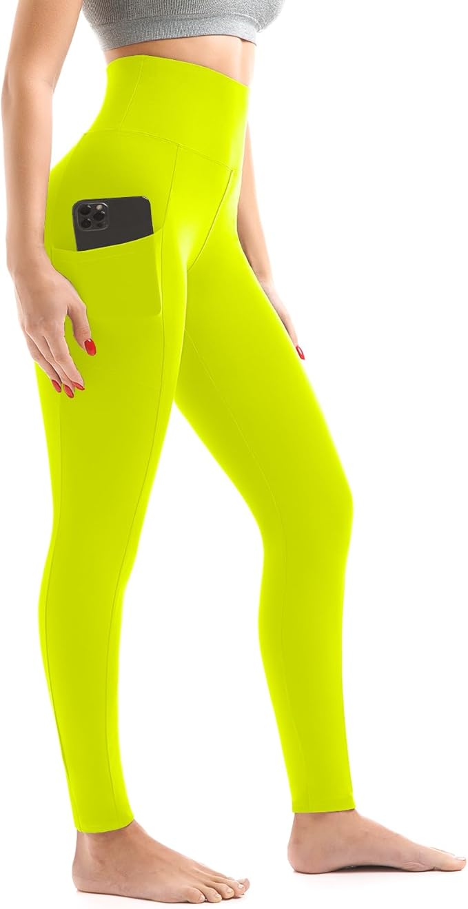 Walifrey Leggings with Pockets for Women, High Waisted Buttery Soft Womens Leggings for Gym Yoga Workout