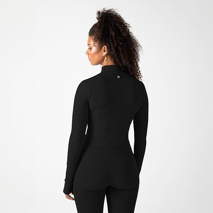 YITTY Active Women's Ultraluxe Full Zip Jacket, Athleisure, 4-Way-Stretch, Thumbholes