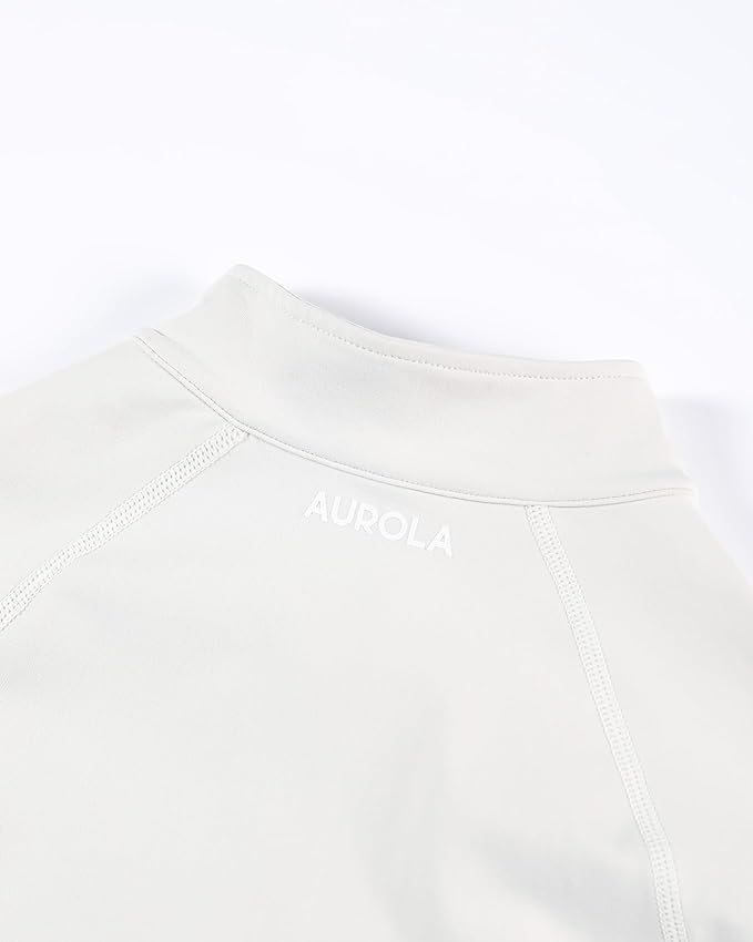 AUROLA Influence Athletic Workout Jacket for Women, Lightweight Slim Fit Full Zip Running Yoga Sports Jacket with Thumb Holes