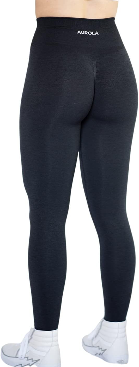 AUROLA Workout Leggings for Women Seamless Scrunch Tights Tummy Control Gym Fitness Girl Sport Active Yoga Pants