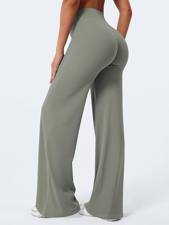 YEOREO Workout Leggings Womens No Front Seam Straight Leggings 29"/ 31.5"/ 33"/ 35" High Waist Buttery Eddiy Gym Yoga Pants
