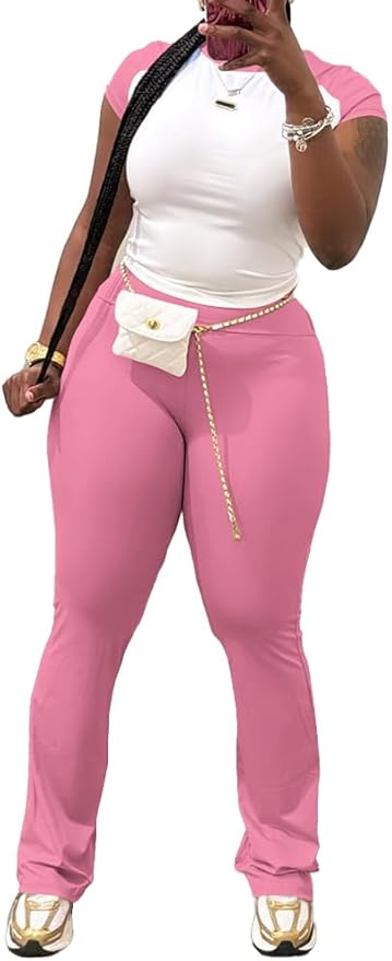 Nimsruc 2 Piece Outfits for Women Casual Sweat Sets