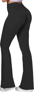 Sunzel Flare Leggings, Crossover Yoga Pants with Tummy Control, High-Waisted and Wide Leg