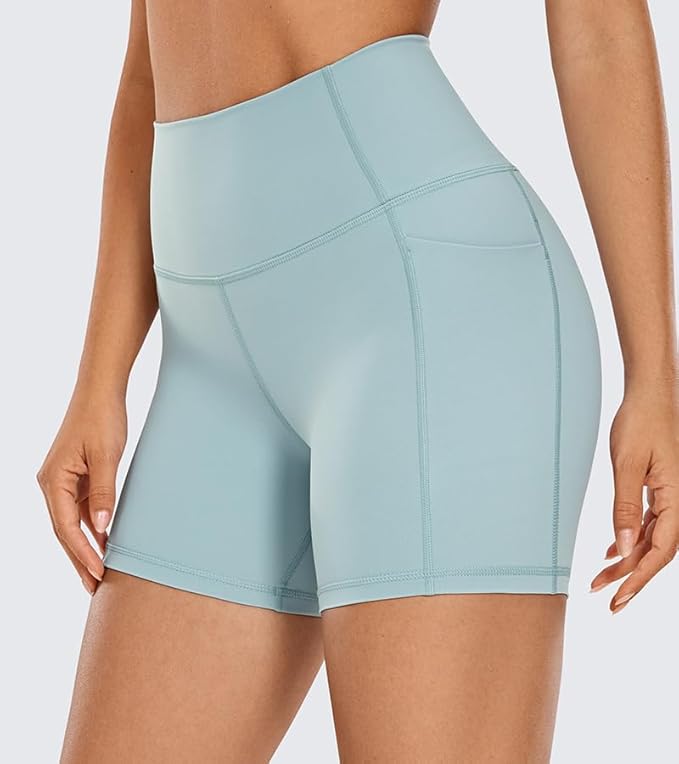 CRZ YOGA Women's Hugged Feeling Compression Leggings - Thick High Waisted Workout Leggings 25"