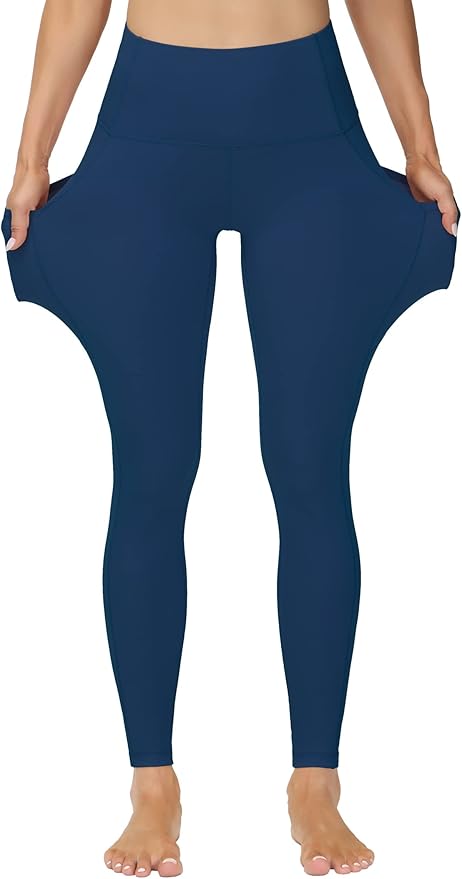 Dragon Fit High Waist Yoga Leggings with 3 Pockets,Tummy Control Workout Running 4 Way Stretch Yoga Pants