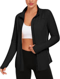Vldnery Women's UPF 50+ Sun Protection Lightweight Jacket Zip Up Long Sleeve Sun Shirt for Women with Thumb Hole Hiking
