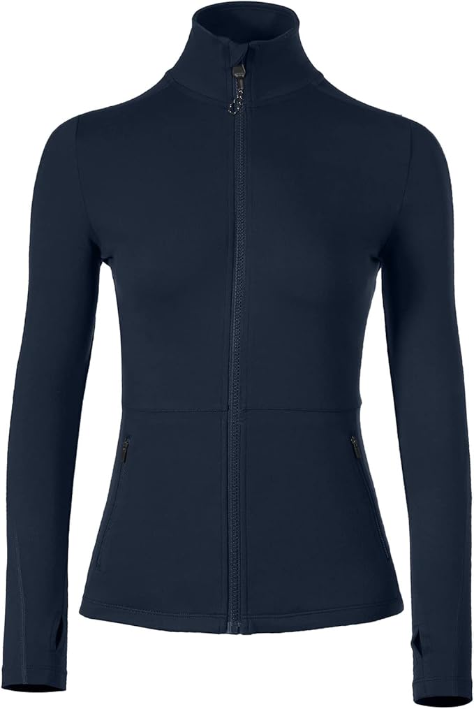 VUTRU Women's Workout Yoga Jacket Full Zip Running Athletic Track Jacket