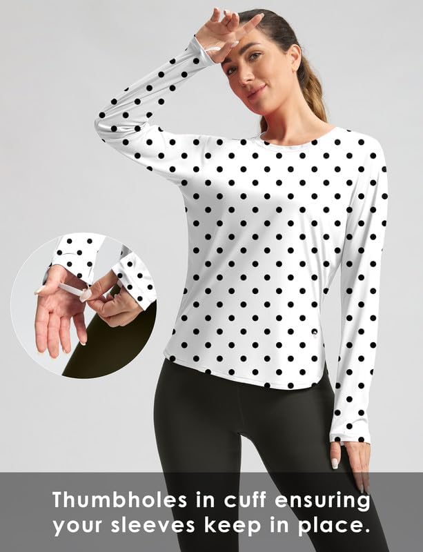 Women's Sun Shirts UPF 50+ Long Sleeve UV Protection Shirt Lightweight Quick Dry Workout Hiking Tops for Women