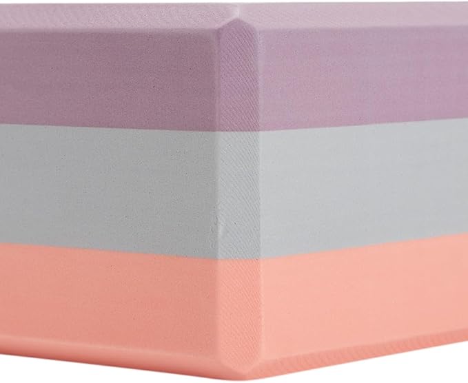 Everyday Yoga Premium Foam Block - Non-Slip High-Density Yoga Block for Balance, Stability & Stretching, EVA Foam Support, Multi Colors (Single Block)