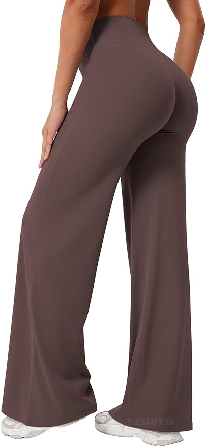 YEOREO Workout Leggings Womens No Front Seam Straight Leggings 29"/ 31.5"/ 33"/ 35" High Waist Buttery Eddiy Gym Yoga Pants