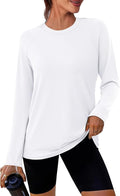 WIHOLL Workout Tops for Women Long Sleeve Sun Shirt UPF 50+ UV Protection Running Hiking Clothes Quick Dry Athletic Tops