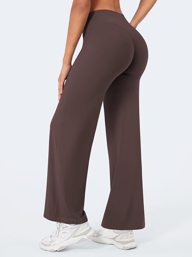 YEOREO Workout Leggings Womens No Front Seam Straight Leggings 29"/ 31.5"/ 33"/ 35" High Waist Buttery Eddiy Gym Yoga Pants