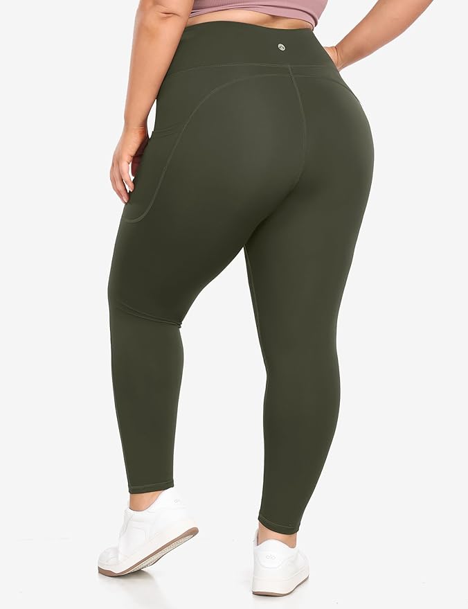 Heathyoga X-6XL Plus Size Leggings for Women with Pockets Tummy Control Plus Size Yoga Pants High Waist Workout Clothes