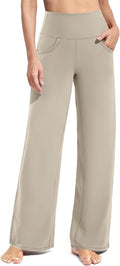 Promover Wide Leg Pants Woman Yoga Pants with Pockets Stretch Loose Casual Lounge Sweatpants Petite/Regular/Tall