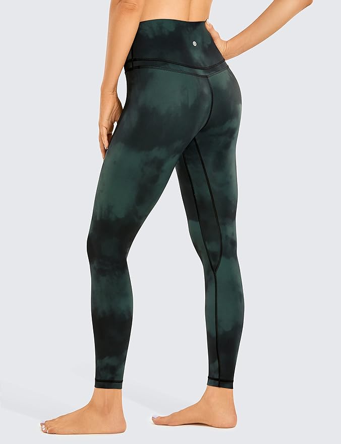 CRZ YOGA Naked Feeling Workout Leggings 25'' - High Waist Yoga Training Tight Womens Pants