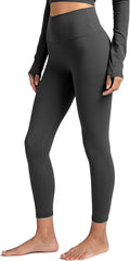Colorfulkoala Dreamlux No Front Seam Leggings for Women 25"/28" Inseam, High Waisted Buttery Soft Yoga Pants
