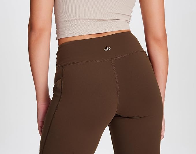 Yogipace Petite/Regular/Tall Women's Bootcut Yoga Pants with Side Pockets, Flare Leggings for Travel, Lounge & Everyday Wear