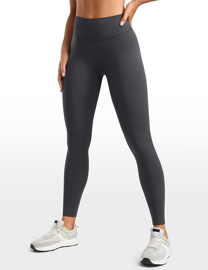 INGIA Womens High Waisted No Front Seam Lounge Yoga Legging 25" Workout Tummy Control Gym Yoga Pants