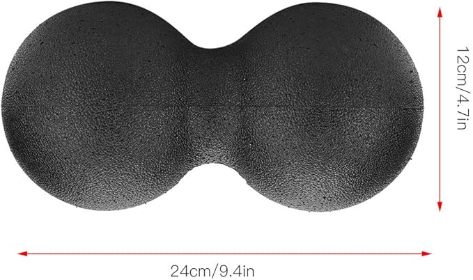 EPP Foam Massage Ball, Firm High Density Deep Tissue Massage Ball for Myofascial Release Trigger Point Therapy for Muscle Soreness Recovery Yoga Fitness Athletes (24x12cm Double Ball)