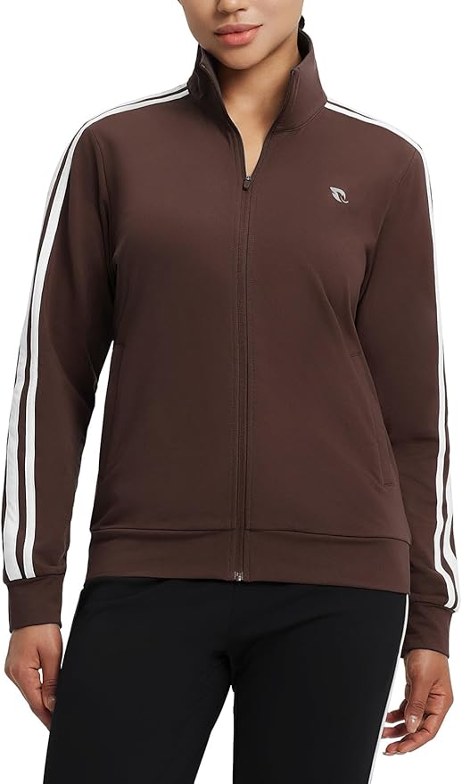 baleaf Women's Fleece Running Jackets Full Zip Warm Sweatshirts Jackets Winter Cold Weather Workout Athletic Sports Leisure