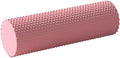 Foam Yoga Column - Solid Massage Roller - Foam Rollers for Muscle Massage for Barre and Fitness - Slimming and Muscle Recovery Tool - for Home, Gym, and Travel (Pink)