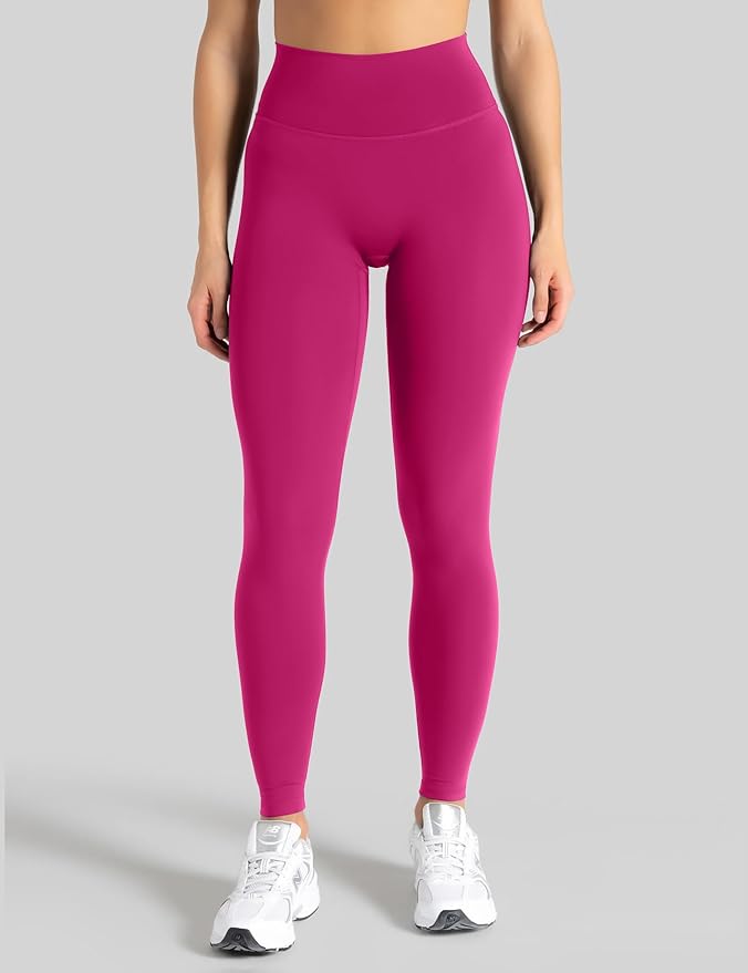 Unthewe Naked-Feel No Front Seam Leggings for Women - High Waisted Buttery Soft Workout Yoga Pants 25"
