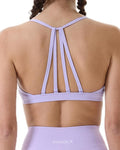 AUROLA Mercury Workout Sports Bras Women Athletic Removable Padded Backless Strapy Minimal Crop Top