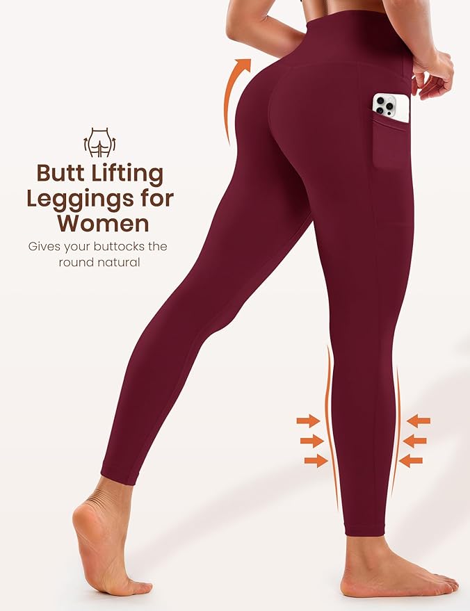 Laite Hebe Leggings for Women - High Waisted Full Length Buttery Soft Yoga Pants for Workout Athletic Daily