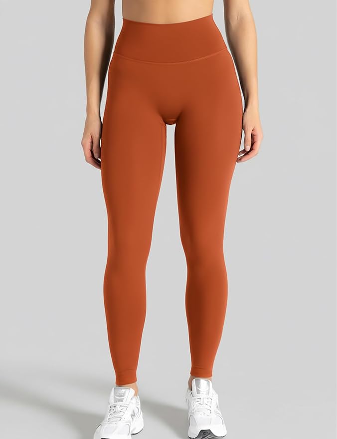 Unthewe Naked-Feel No Front Seam Leggings for Women - High Waisted Buttery Soft Workout Yoga Pants 25"