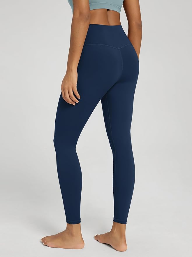 ODODOS Women's Cross Waist Yoga Leggings with Inner Pocket, 23"/25"/28" Gathered Crossover Workout Yoga Pants