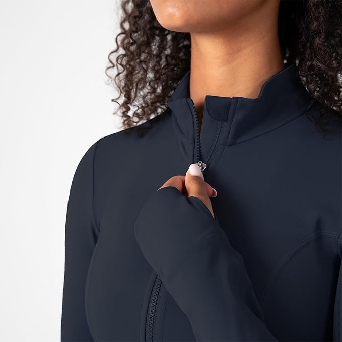 YITTY Active Women's Ultraluxe Full Zip Jacket, Athleisure, 4-Way-Stretch, Thumbholes
