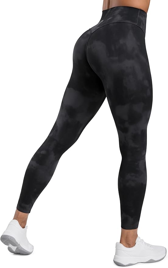 CRZ YOGA Secretsculpt Butterlift Workout Leggings 25" - No Front Seam High Waisted Womens Yoga Pants Booty Scrunch Butt