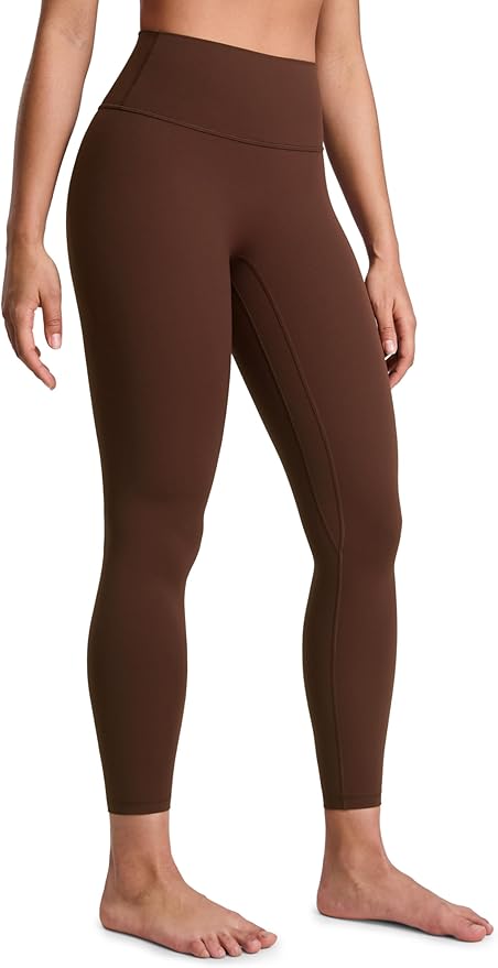 CRZ YOGA SculptAir No Front Seam Yoga Leggings 25" - High Waisted Womens Pants Workout Pilates Athletic V Back Buttery Soft