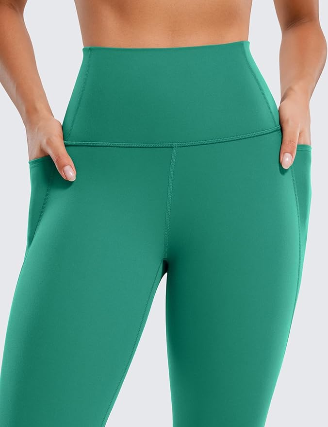 CRZ YOGA Butterluxe Workout Leggings Pockets 25'' - High Waisted Gym Womens Yoga Pants Buttery Soft