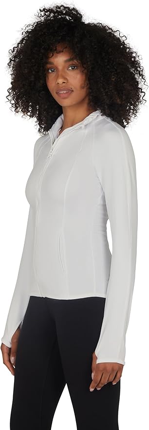 Yogalicious Womens Ultra Soft Lightweight Full Zip Yoga Jacket with Pockets