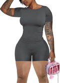 chicyes Lounge 2 Piece Sets For Women Summer Gym Two Piece Outfits Workout Plus Size Set Matching Shorts Clothes