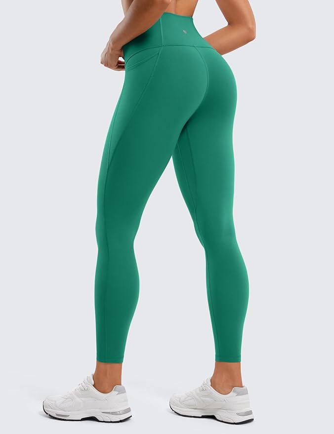 CRZ YOGA Butterluxe Workout Leggings Pockets 25'' - High Waisted Gym Womens Yoga Pants Buttery Soft