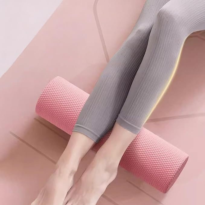 Foam Yoga Column, 2026 Upgrade Eva Long Foam Rollers with Trigger Point, Standard Foam Roller High-Density Massage Roller for Home Gym Travel Muscle Relif (Pink)