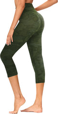 GAYHAY High Waisted Capri Leggings for Women - Soft Slim Yoga Pants for Running Cycling Workout