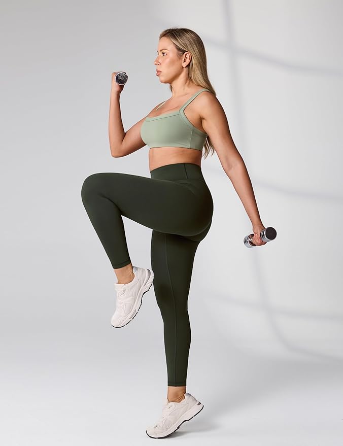 UNISSU Hugcurve No Front Seam High Waisted Workout Leggings for Women Buttery Soft Yoga Pants Gym Athletic Tights - 25''