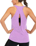 ICTIVE Womens Cross Backless Workout Tops for Women Racerback Tank Tops Open Back Running Muscle Tank Yoga Shirts